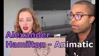 Alexander Hamilton  Hamilton Animatic REACTION 🎵 [upl. by Gurango]