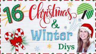 16 of My FAVORITE CHRISTMAS amp WINTER Dollar Tree ❄ Easy HOLIDAY Home Decor DIYS You Need to Try ❄ [upl. by Marne]