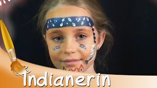 🐯 Kinderschminken Indianerin Gesicht Tutorial  HD [upl. by Sefton]