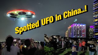 Spotted UFO in China  Shenzhen  drone show [upl. by Whiney]