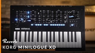 Korg Minilogue XD Polyphonic Analogue Synthesizer  Reverb Demo Video [upl. by Ozzie]