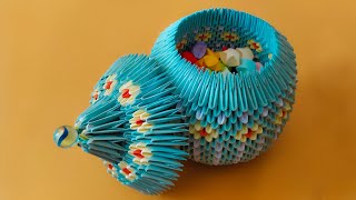 How to make a 3D origami Jewellery Box [upl. by Madelle]