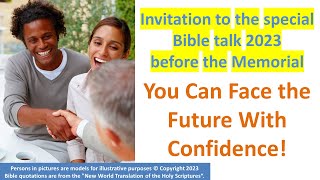 Special Bible Talk Jehovah’s Witnesses 2023 special talk before the Memorial of Jesus’ death [upl. by Ahsekal]