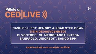 Pillole di CEDLIVE settore bancario barriera 40 Airbag 60 [upl. by Russ370]