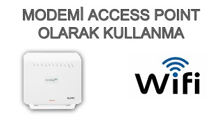 Modemi Access Point Olarak Kullanma  Zyxel VMG33312 [upl. by Nosylla577]