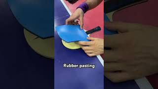 Table tennis rubber pasting tabletennis pingpong masatenisi [upl. by Fausta]