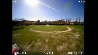 Eachine Aurora 100 new demo flight and crashes Courtesy Banggood [upl. by Nennek]