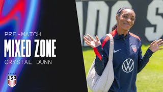 PREMATCH MIX ZONE Crystal Dunn  USWNT vs Korea Republic  June 3 2024 [upl. by Aurelio]