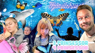 Fjärilshuset ocean Haga🦋🦈🦎🐠  3prinsessor VLOGG🩷 [upl. by Lois]