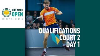 ABN AMRO Open 2024  Qualifying Court 2  Day 1 [upl. by Akinam]