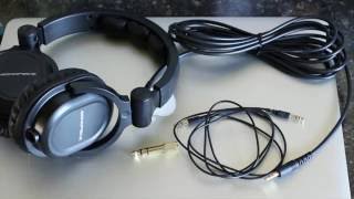 Monoprice HiFi DJ style headphones Review [upl. by Nedle28]