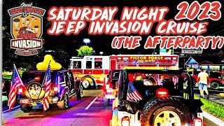 2023 JEEP INVASION SATURDAY NIGHT Cruising Pigeon Forge Parkway JEEPS BY THE THOUSANDS [upl. by Etnemelc]