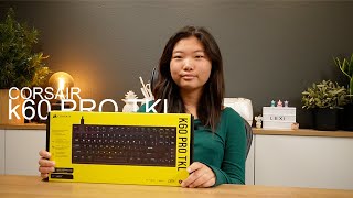 Unboxing the Corsair k60 tkl Keyboard [upl. by Arianna]