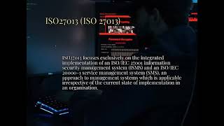 ISO27013 ISO 27013 [upl. by Folsom639]