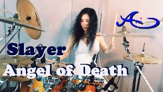 Slayer  Angel of Death drum cover by Ami Kim 22 [upl. by Atiuqrehs]