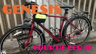 genesis tour de fer 10 touring bike first ride [upl. by Namia]