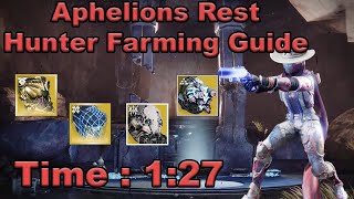 Destiny 2  Aphelions Rest Hunter Legend Lost Sector Guide  Fast and Easy Farm [upl. by Fiertz876]