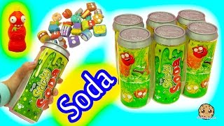 6 Pack Grossery Gang Sticky Soda Sets with Surprise Blind Bag with Hans amp Barbie [upl. by Azeret643]