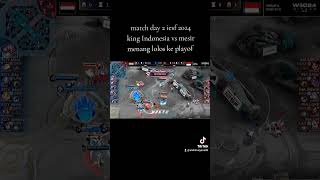 Iesf match Indonesia vs Mesir Indonesia Lolos playofmlbbmobilelegendsmplindonesiaindonesia [upl. by Shelman]