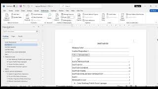 Cara Membuat Daftar Isi Otomatis di Word [upl. by Hsetim430]