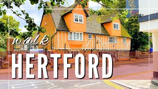 Hertford Hertfordshire UK  Town Walk 2024 [upl. by Beker65]