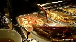 All You Can Eat Crab Legs  Hot and Juicy  Abundant of Crab Legs to eat  Vegas Seafood Buffet [upl. by Nnyllatsyrc]