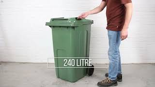 240 Litre Wheelie Bin  Green  Delivered Nationwide [upl. by Sulohcin]