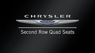 Second Row Quad Seats  How To  2021 Chrysler Pacifica amp Voyager [upl. by Yelnikcm]