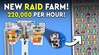 Minecraft NEW Raid Farm Tutorial  UPDATE  220000 PHR [upl. by Yht]