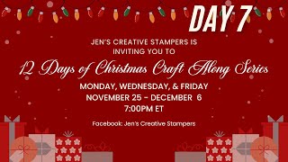 Stampin Up with Jens Creative Stampers featuring 12 Days of Christmas Craft Along [upl. by Faydra]