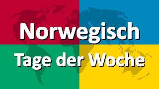 Norwegisch lernen Teil 1  Tage der Woche [upl. by Syman225]