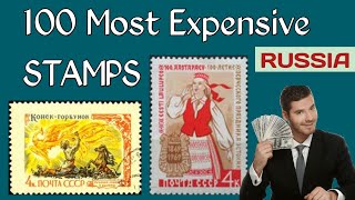 Most Expensive Stamps In The World  Russia  100 Old Russian Stamps Worth Money [upl. by Streeto]