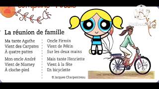 poésiela réunion de famillemes apprentissages en français 2aep [upl. by Gnous]