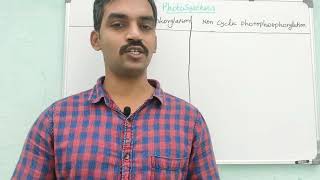 Difference between Cyclic and Noncyclic photophosphorylation  Plant physiology  Tamil [upl. by Deden]