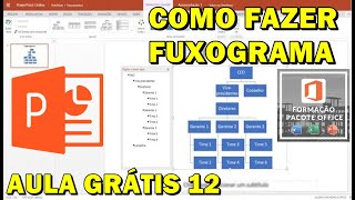 Como Criar FLuxogramas no Power Point AulaGratuita12 [upl. by Nagad]