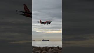 easyJet Landing at Gibraltar 11 Oct 2024 gibraltarairport [upl. by Verdha]