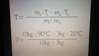 Mischtemperatur von Stoffen berechnen  Wärmelehre [upl. by Nedrud344]
