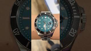 TIMEX Harborside Coast date green dial watch TW2V91900  wrist roll timex budgetwatch watch [upl. by Olwena]