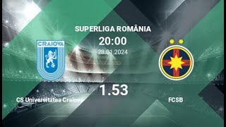 FCSB vs FC Universitatea Craiova  Superliga  28012024  COMENTARIU LIVE [upl. by Leinahtan]