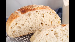 Easy Sourdough Bread No Knead [upl. by Leterg950]