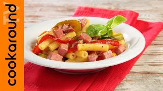 Sedani con mortadella e peperoni  Pasta sfiziosa [upl. by Mohandas985]