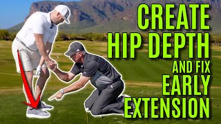 GOLF How To Create Hip Depth And Fix Early Extension  With Mike Malaska [upl. by Ano]