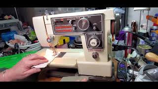 Dressmaker S9000 Sewing machine demonstration [upl. by Dibbrun]