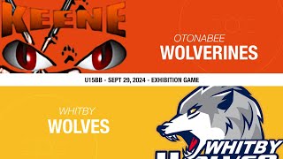 20240929  U15BB  Otonabee Wolverines vs Whitby Wolves [upl. by Nylak438]