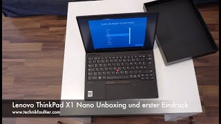 Lenovo ThinkPad X1 Nano Unboxing und erster Eindruck [upl. by Ellehc]