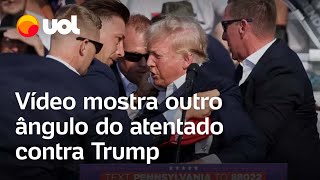 Trump vídeo mostra outro ângulo do atentado contra expresidente dos EUA [upl. by Nyleuqaj]