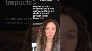 Massive recall of organic carrots after E coli outbreak shorts [upl. by Asselim]