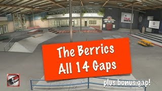 The Berrics  All 14 Gaps  True Skate [upl. by Akinorev]