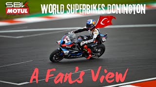 WorldSBK A Fans View Donington 2024 featuring Toprak Stoppie [upl. by Trumaine]