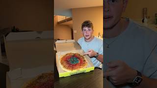 Eating a rainbow pizza and doing a cheese pull test [upl. by Rovaert]